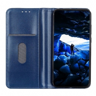 Samsung Galaxy A71 - Étui folio imitation cuir - Bleu