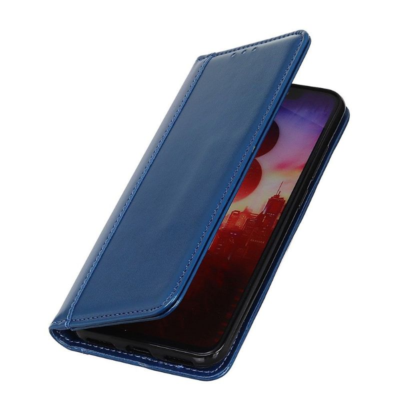 Samsung Galaxy A71 - Étui folio imitation cuir - Bleu