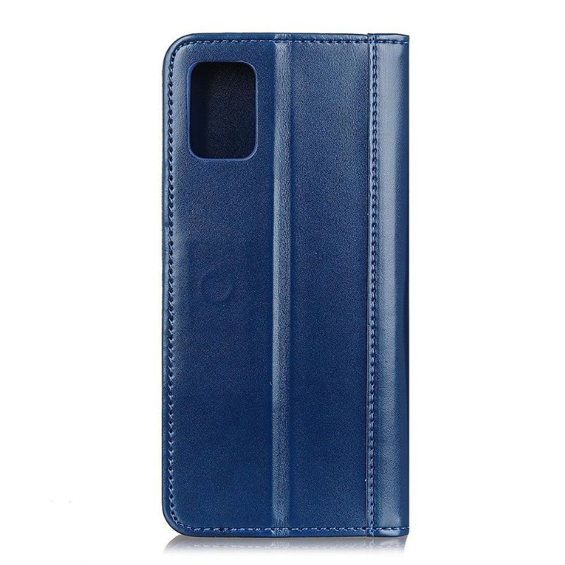 Samsung Galaxy A71 - Étui folio imitation cuir - Bleu