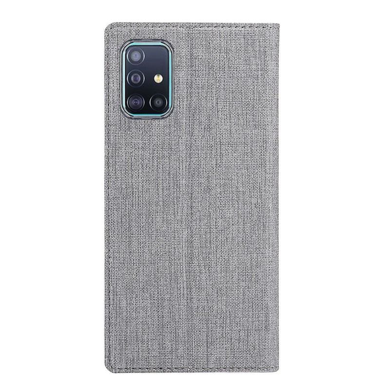 Samsung Galaxy A71 - Housse croisillons fonction support - Gris