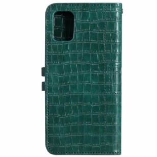 Samsung Galaxy A71 - Housse style cuir effet croco