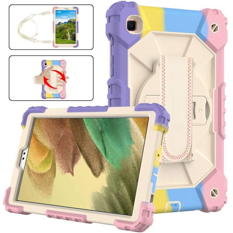 Coque Samsung Galaxy Tab A7 Lite Multi-Fonctionnelle Camouflage