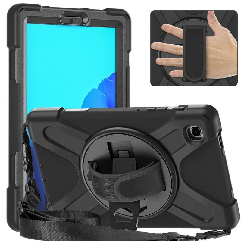 Coque Samsung Galaxy Tab A7 Lite Multi-fonctions avec Bandoulière