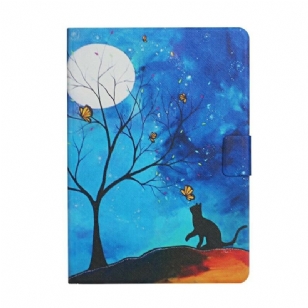 Housse Samsung Galaxy Tab A7 Lite Arbre à la Lune et au Soleil