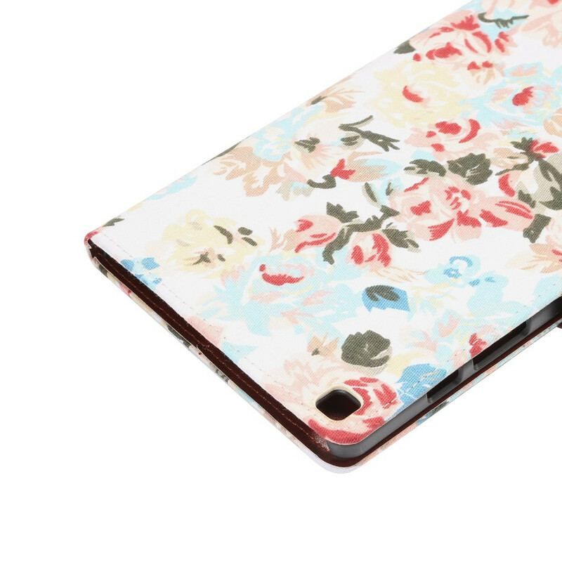 Housse Samsung Galaxy Tab A7 Lite Fleurs Liberty