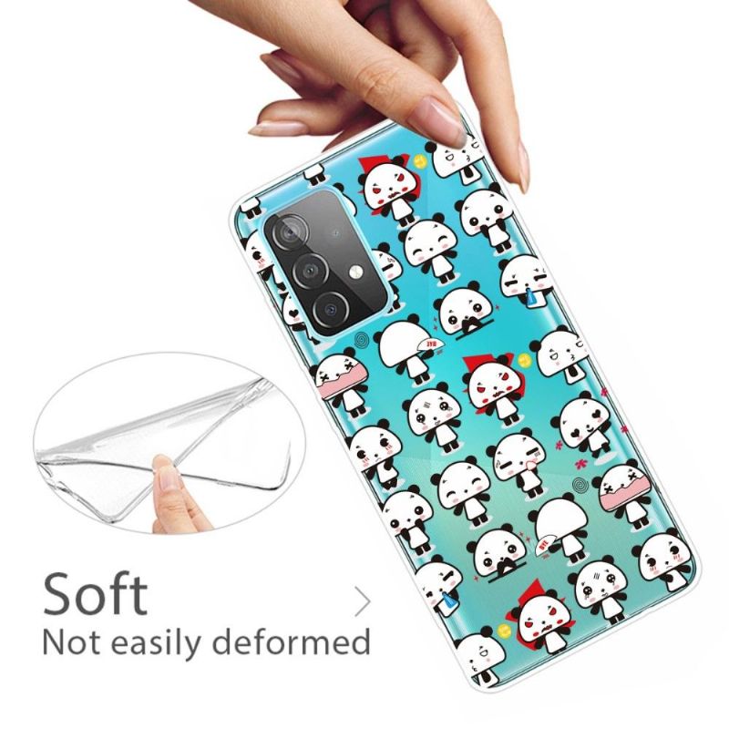 Coque Samsung Galaxy A53 5G Pandas kawaii