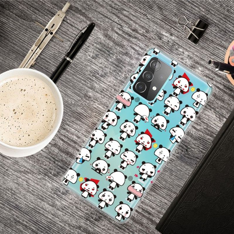 Coque Samsung Galaxy A53 5G Pandas kawaii