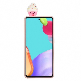 Coque Samsung Galaxy A53 5G Silicone 3D Crème Glacée