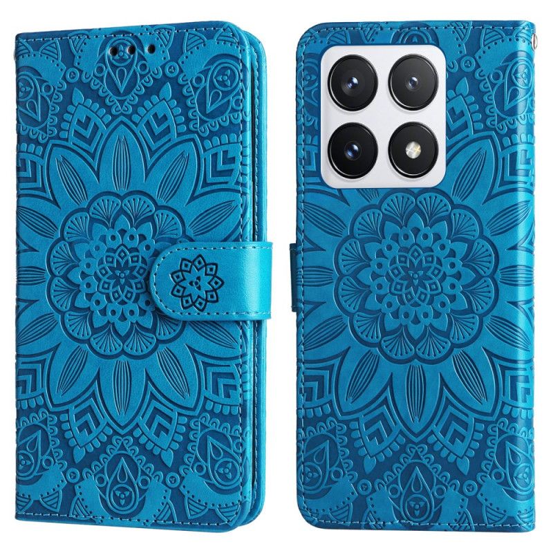 Housse Xiaomi 14T Pro Motif Mandala à Lanière