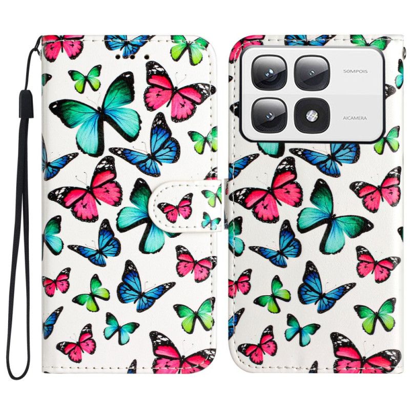 Housse Xiaomi 14T Pro Papillons Colorés