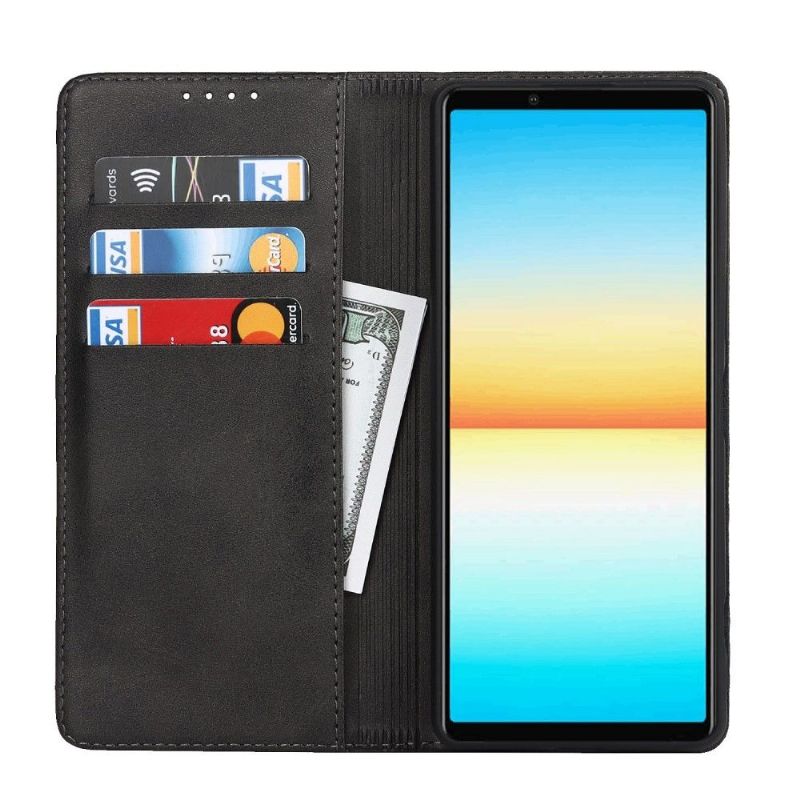 Housse Sony Xperia 1 IV Rabat Porte-Cartes Simili Cuir