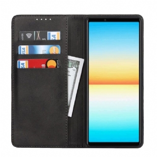 Housse Sony Xperia 1 IV Rabat Porte-Cartes Simili Cuir