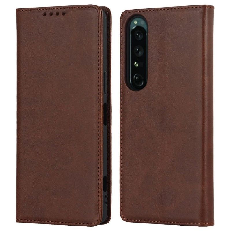 Housse Sony Xperia 1 IV Rabat Porte-Cartes Simili Cuir