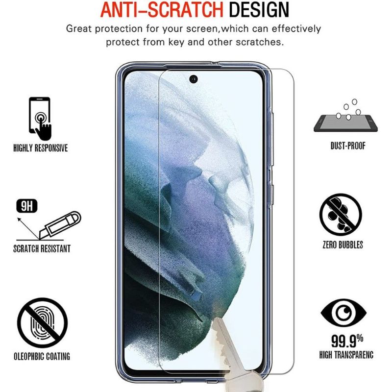 Coque + protection d'écran en verre trempé pour Samsung Galaxy S21 FE