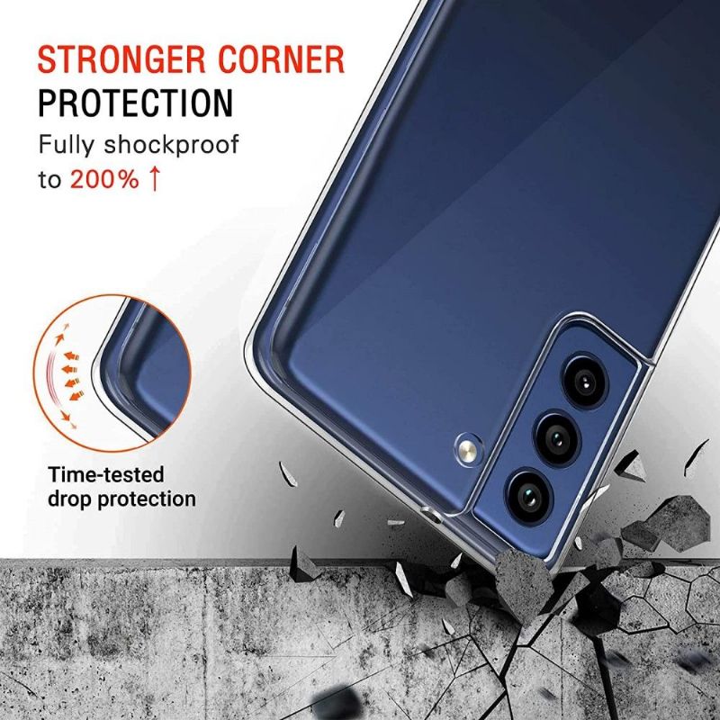 Coque + protection d'écran en verre trempé pour Samsung Galaxy S21 FE