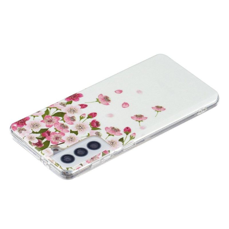 Coque Samsung Galaxy S21 FE Fluorescente Fleurs