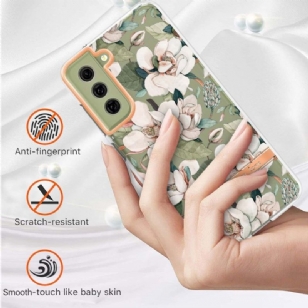 Coque Samsung Galaxy S21 FE Gardénia fleur blanche