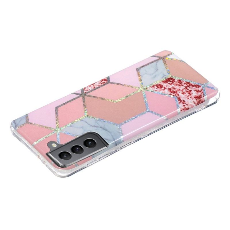 Coque silicone Samsung Galaxy S21 FE Géométrie