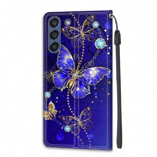 Housse Samsung Galaxy S21 FE 5G Papillon violet