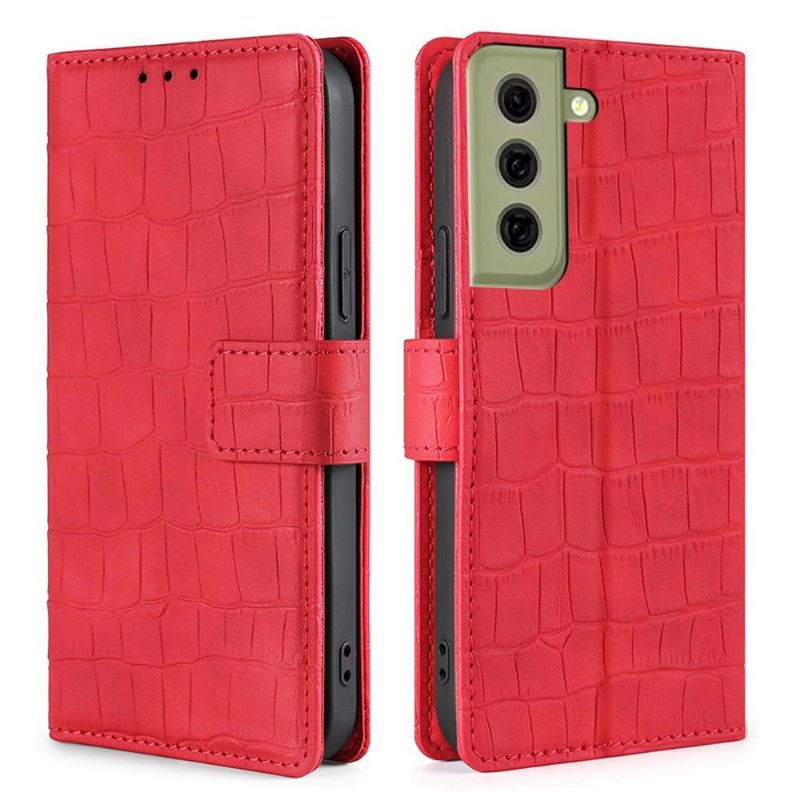 Housse Samsung Galaxy S21 FE ANA simili cuir croco