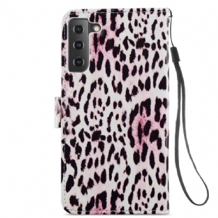 Housse Samsung Galaxy S21 FE Motif Leopard