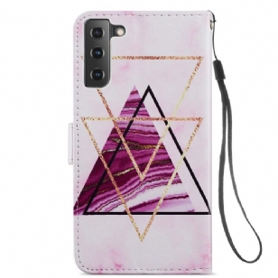 Housse Samsung Galaxy S21 FE Motifs Triangles