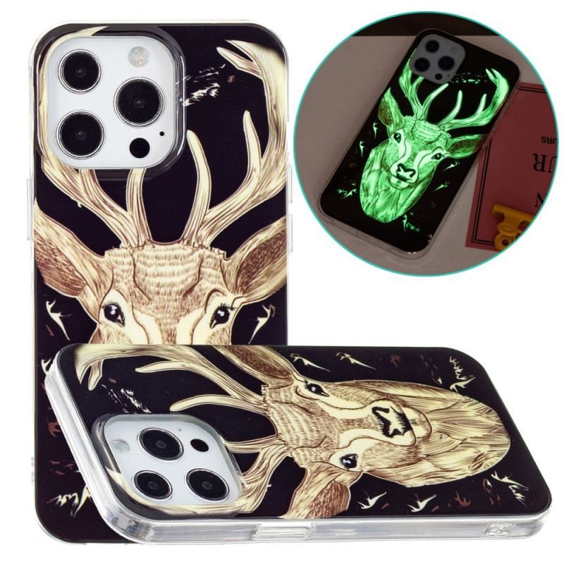 Coque iPhone 15 Pro Max Fluorescente Cerf