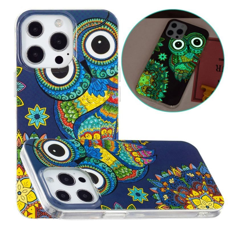 Coque iPhone 15 Pro Max Fluorescente Hibou