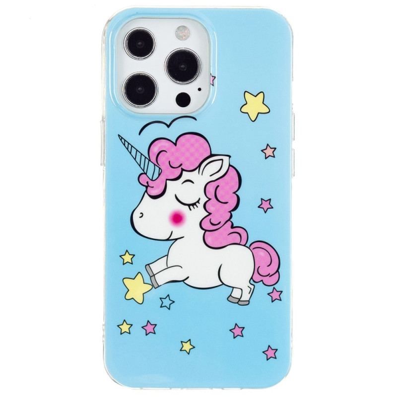 Coque iPhone 15 Pro Max Fluorescente Licorne