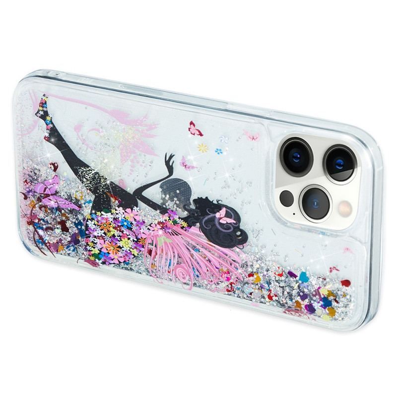 Coque iPhone 15 Pro Max Paillettes Chien