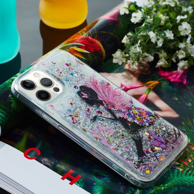 Coque iPhone 15 Pro Max Paillettes Chien