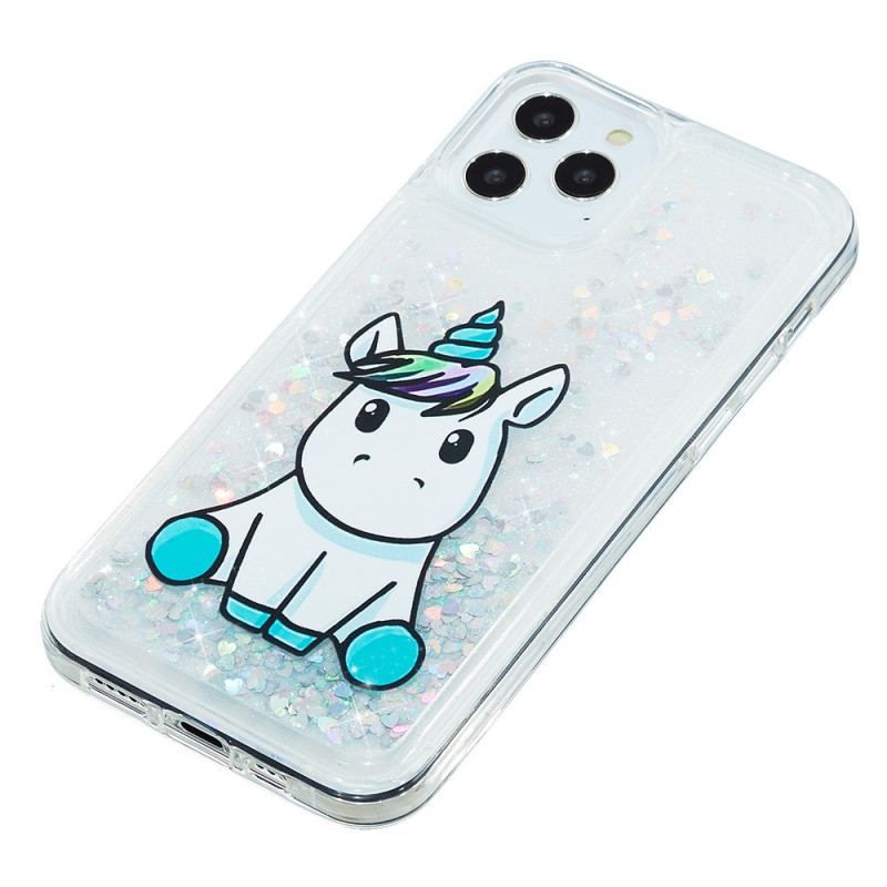 Coque iPhone 15 Pro Max Paillettes Licorne