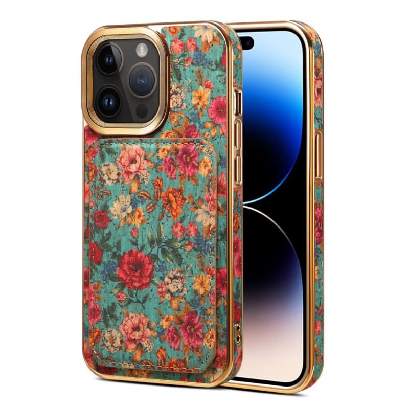 Coque iPhone 15 Pro Max Porte-Cartes Support Vintage