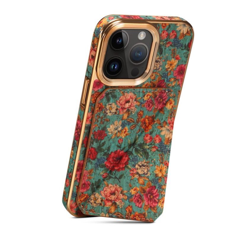 Coque iPhone 15 Pro Max Porte-Cartes Support Vintage