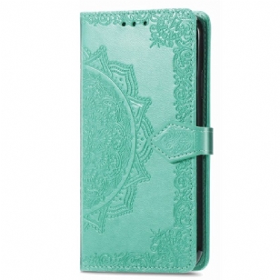 Housse iPhone 15 Pro Max Mandala Baroque à Lanière