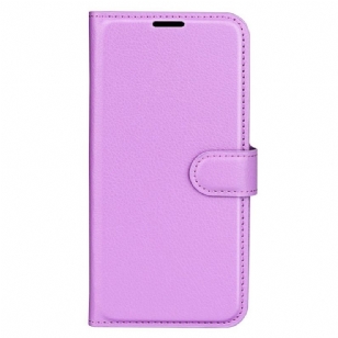 Housse iPhone 15 Pro Max Simili Cuir Litchi Classique