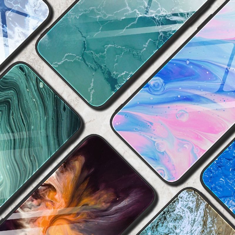 Coque Poco M5 Verre Trempé Marble Colors