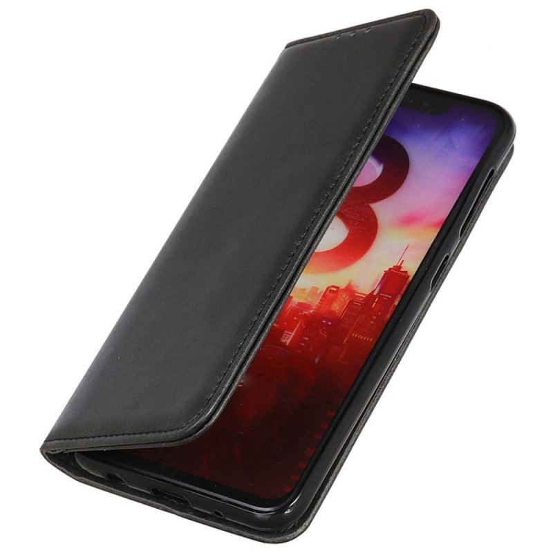 Flip Cover Poco M5 Cuir Fendu