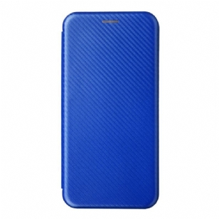 Flip Cover Poco M5 Fibre Carbone