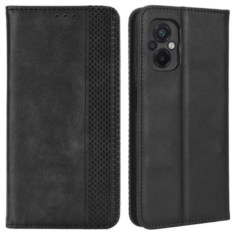 Flip Cover Poco M5 Style Cuir Stylisé