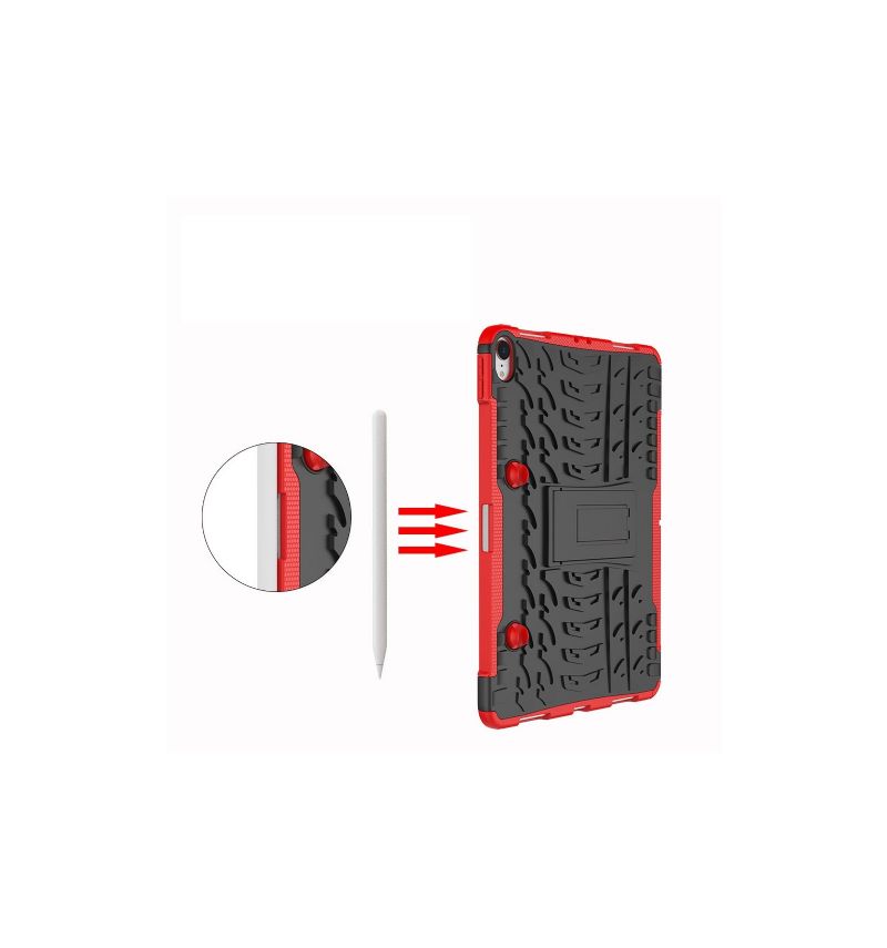 iPad Pro 11 pouces - Coque antidérapante avec support intégré - Rouge