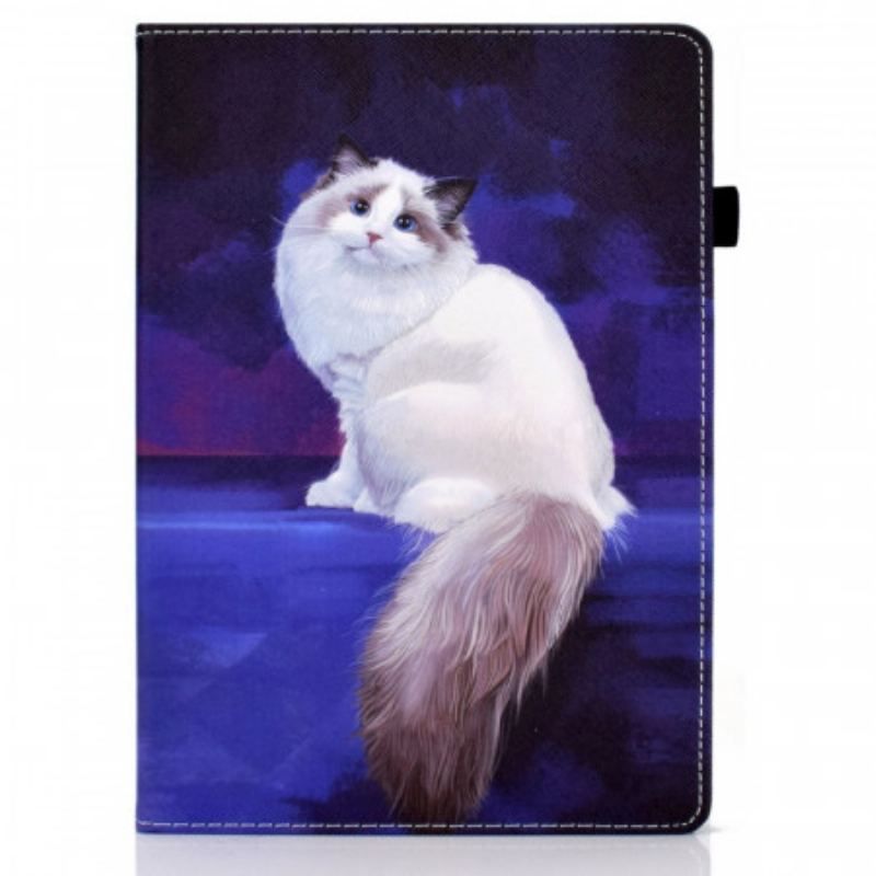 Étui iPad Air (2022) (2020) / Pro 11" Chat Blanc