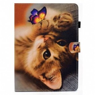 Housse iPad Air (2022) (2020) / Pro 11" Mon Chaton et Papillon