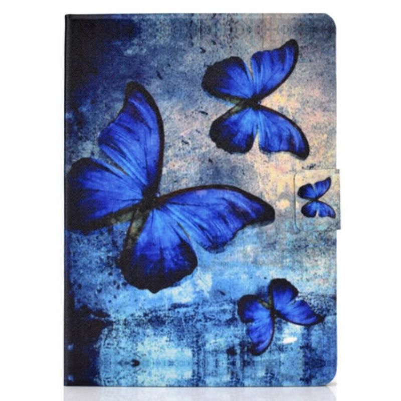 Housse iPad Air (2022) (2020) / Pro 11" Papillons Bleus