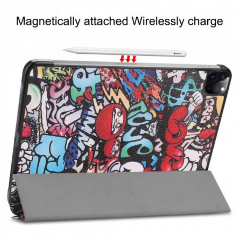 Smart Case iPad Pro 11" (2022) (2021) Porte-Stylet Graffitis