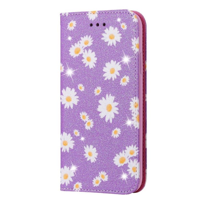 Housse Samsung Galaxy A51 5G Marguerites - Violet