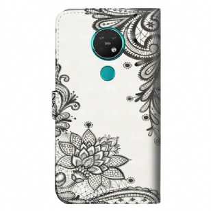 Housse Nokia 7.2 fleurs dentelle