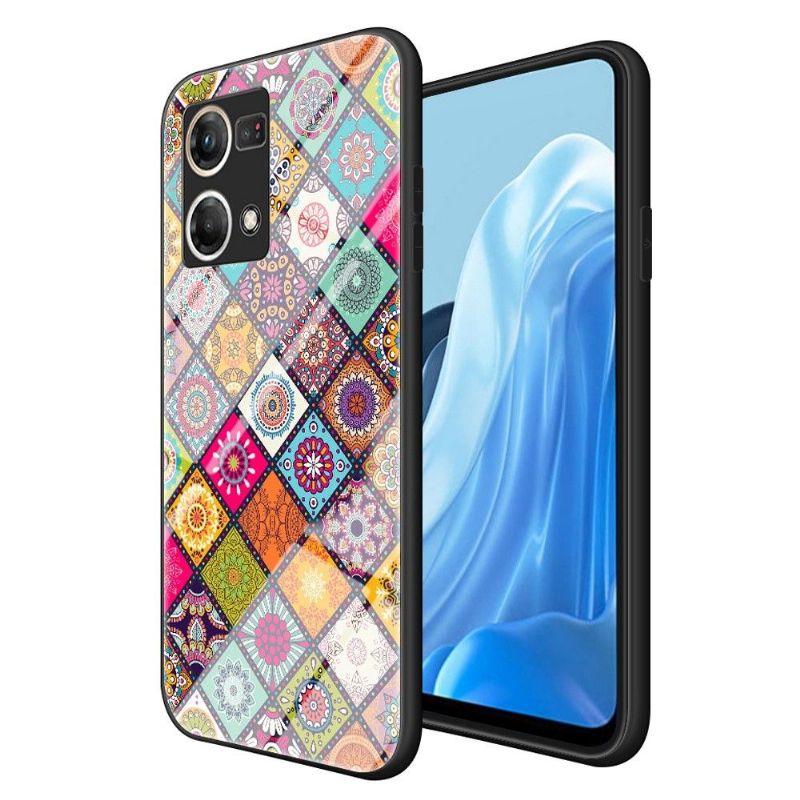 Coque Oppo Reno 7 Kaleidoscope Mandala avec support