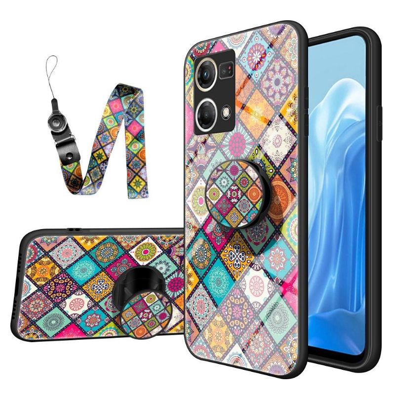 Coque Oppo Reno 7 Kaleidoscope Mandala avec support