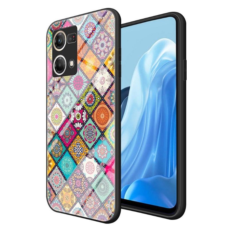 Coque Oppo Reno 7 Kaleidoscope Mandala avec support